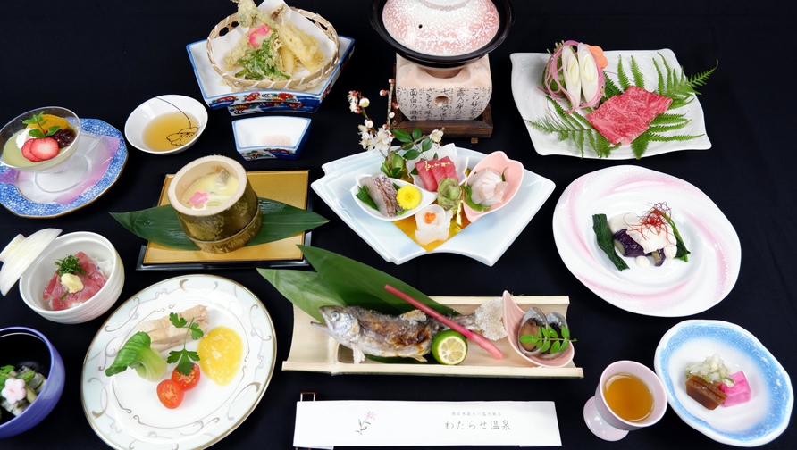 ◆【直前】湯巡りの宿で温泉三昧！地元名産を盛り込んだ創作和食会席〜竹〜≪夕朝食付≫